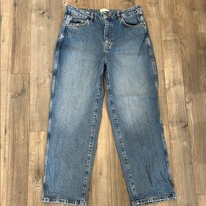 Sezane Blue Straight Leg Jeans Classic Style